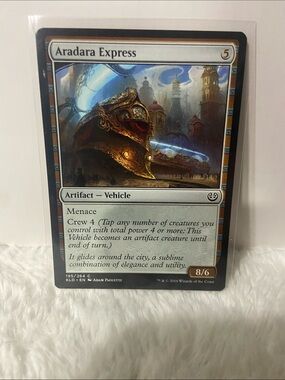 Aradara Express Magic: The Gathering Card - Gold & Blue Artwork